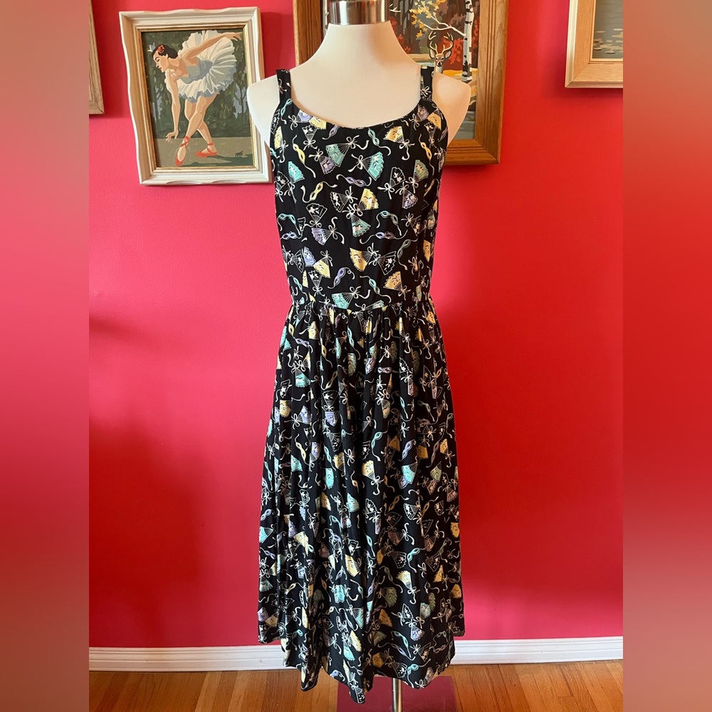 Trashy Diva Black Mardi Gras Sundress